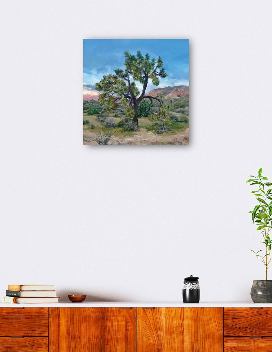 Cuadro decorativo técnica mixta Árboles 7
