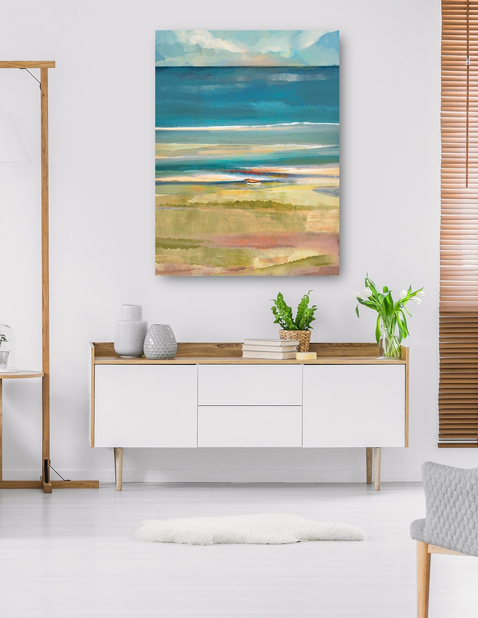 Cuadro decorativo técnica mixta Playas 7