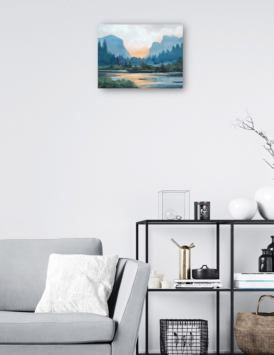 Cuadro decorativo técnica mixta Lagos 3