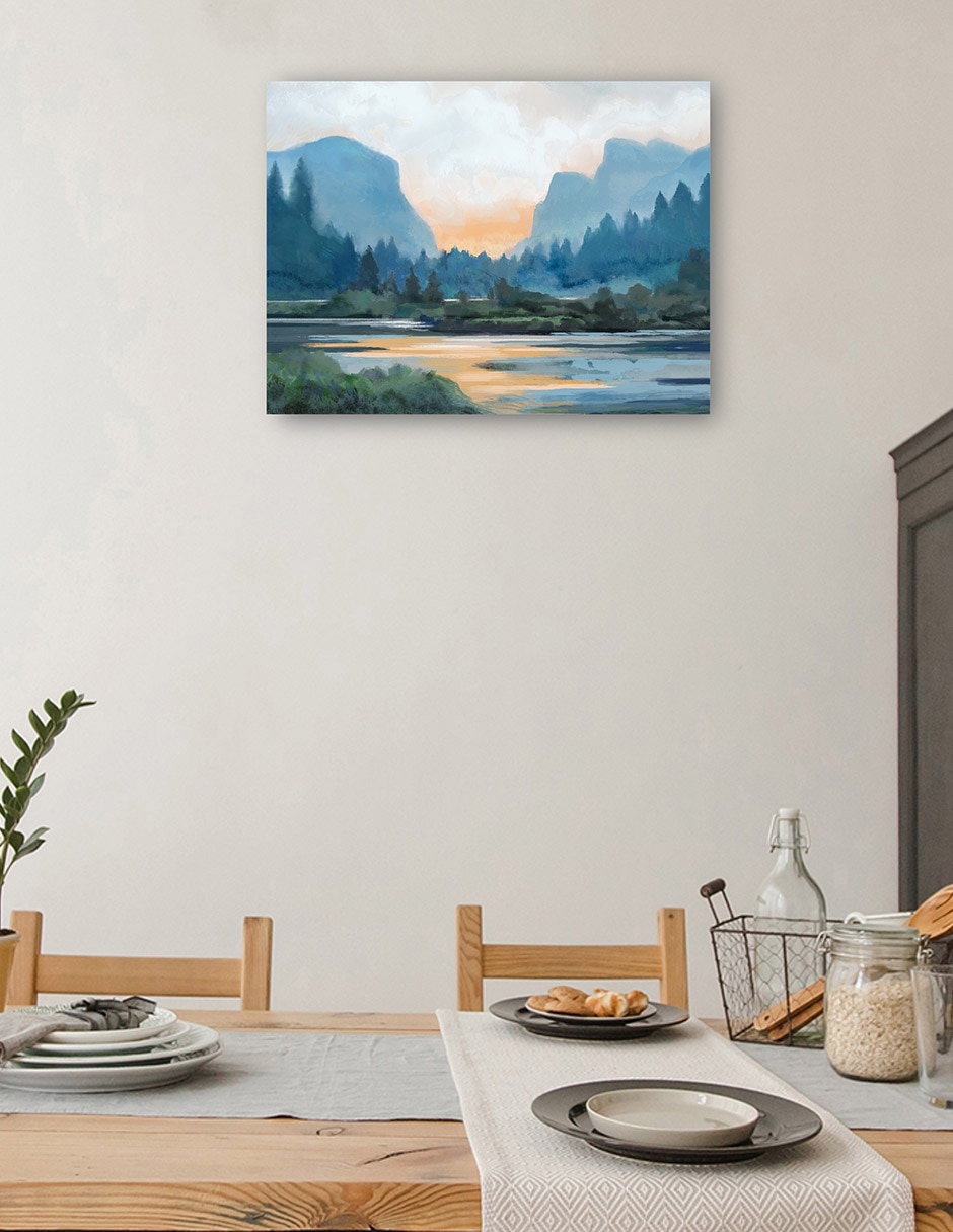 Cuadro decorativo técnica mixta Lagos 5