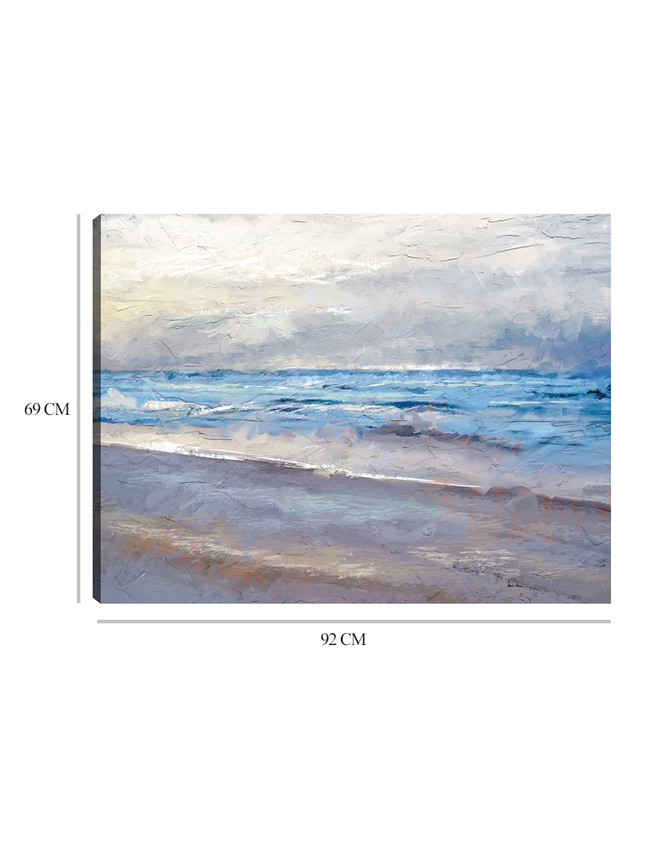 Cuadro decorativo técnica mixta Playas 2