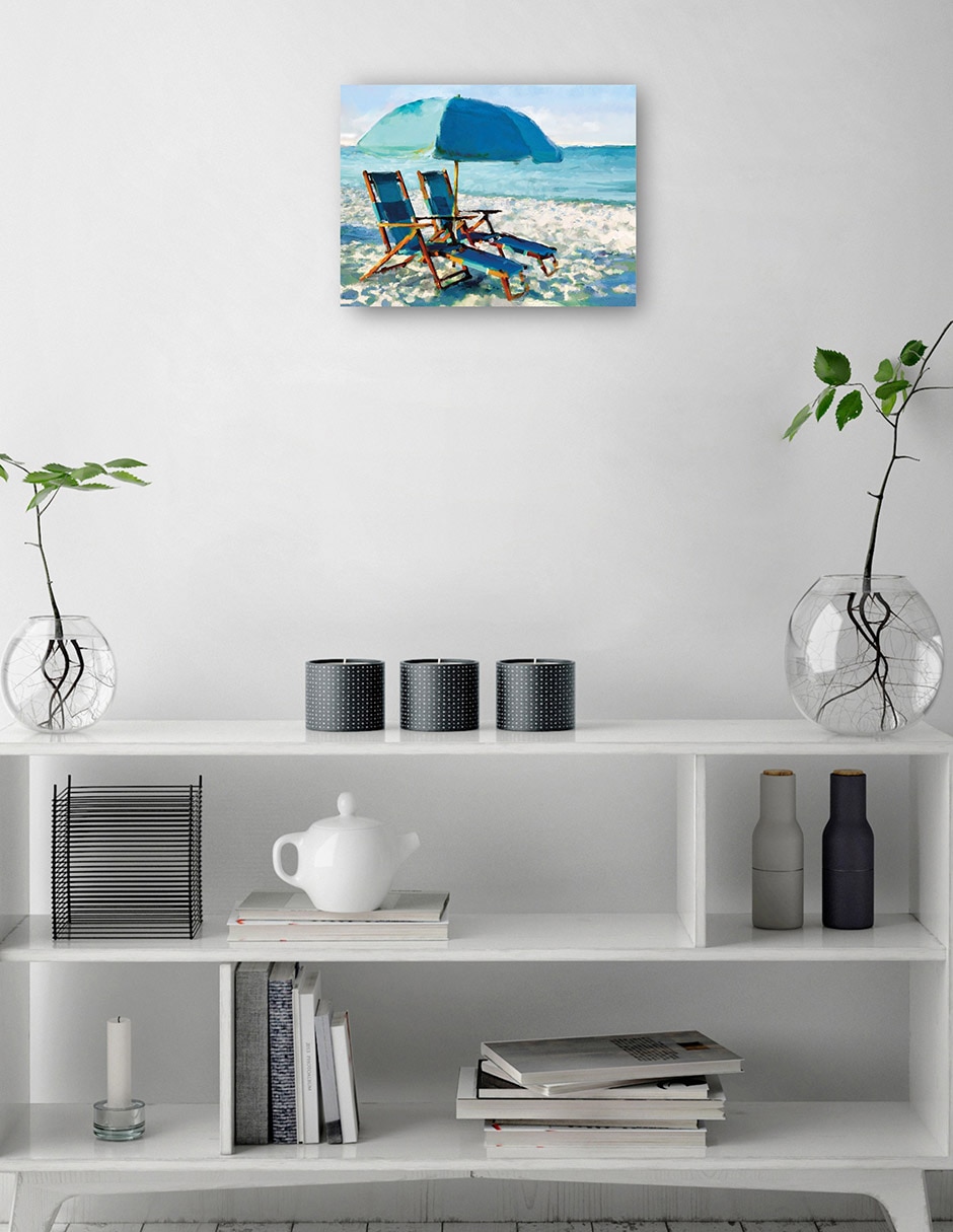 Cuadro decorativo técnica mixta Playas 3