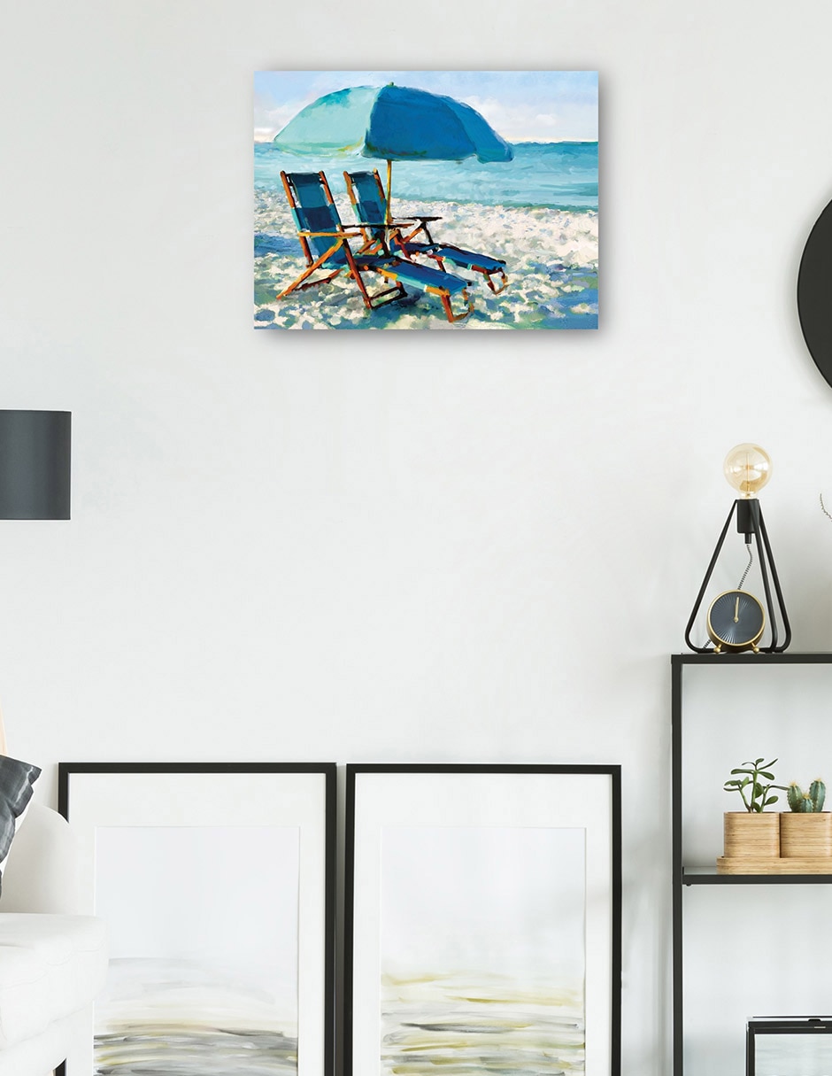 Cuadro decorativo técnica mixta Playas 4
