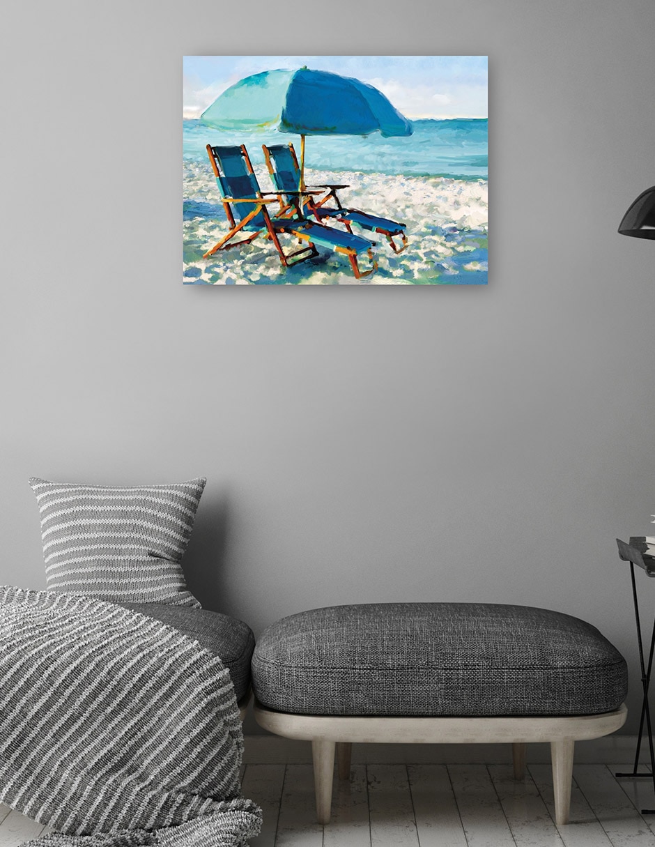 Cuadro decorativo técnica mixta Playas 5
