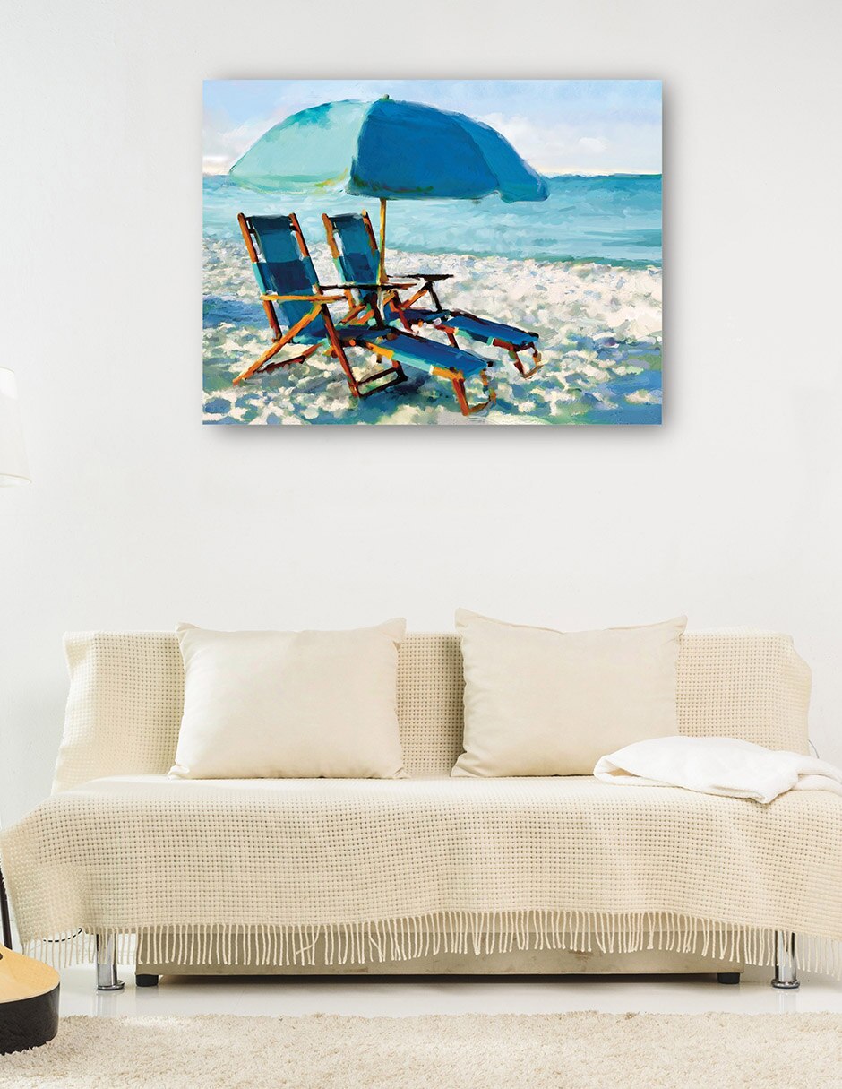 Cuadro decorativo técnica mixta Playas 7