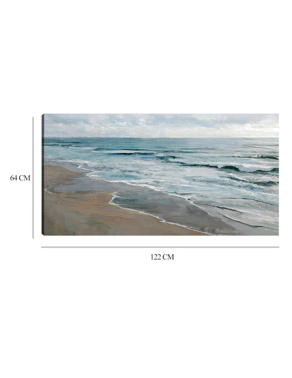 Cuadro decorativo técnica mixta Playas 2