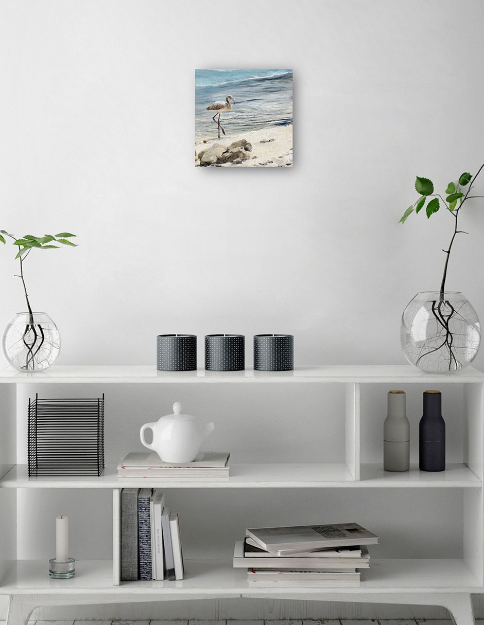 Cuadro decorativo técnica mixta Playas 3