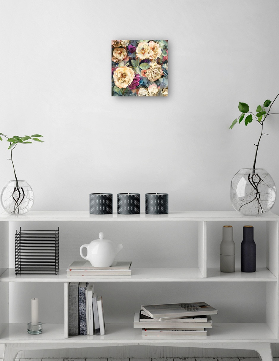 Cuadro decorativo técnica mixta Floral 2