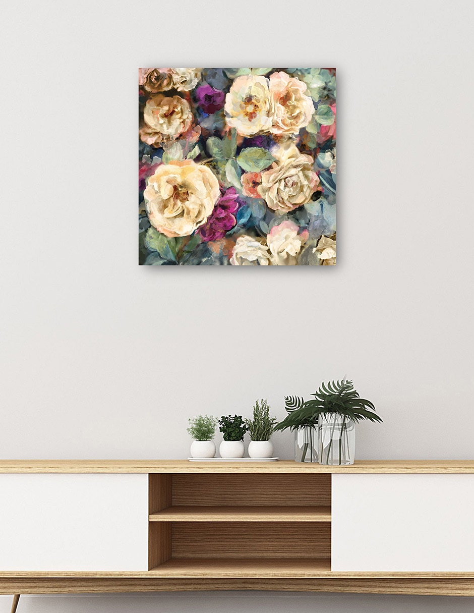 Cuadro decorativo técnica mixta Floral 5