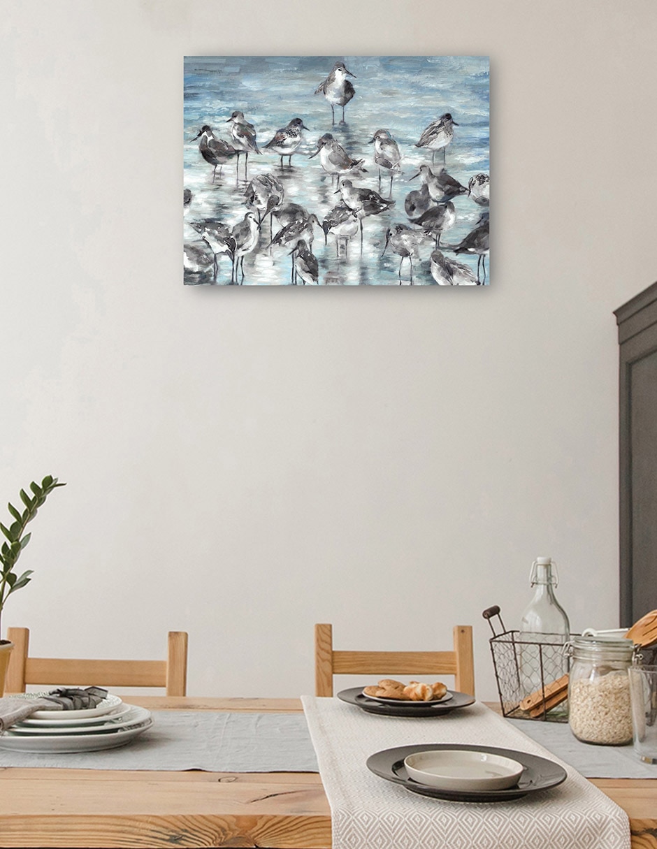 Cuadro decorativo técnica mixta Aves Silvestres 4