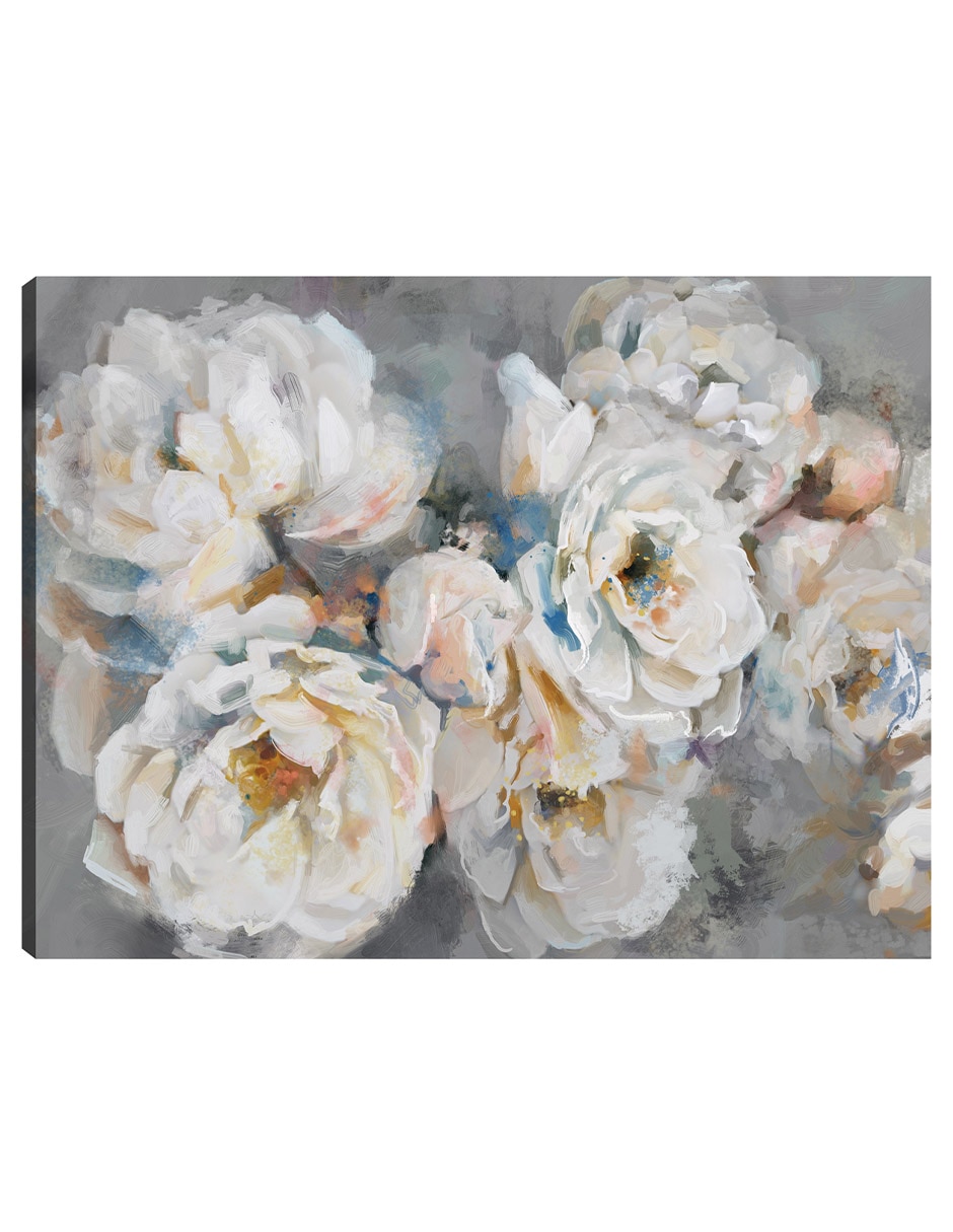 Cuadro decorativo técnica mixta Arreglo Floral