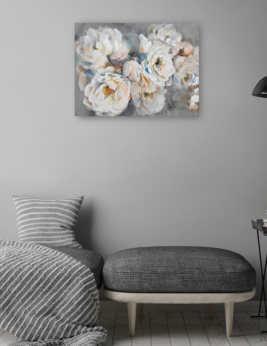 Cuadro decorativo técnica mixta Arreglo Floral 5