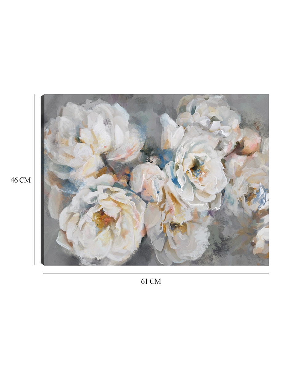 Cuadro decorativo técnica mixta Arreglo Floral 2