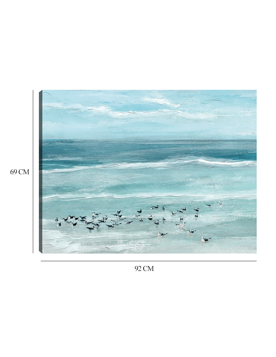 Cuadro decorativo técnica mixta Playas 2