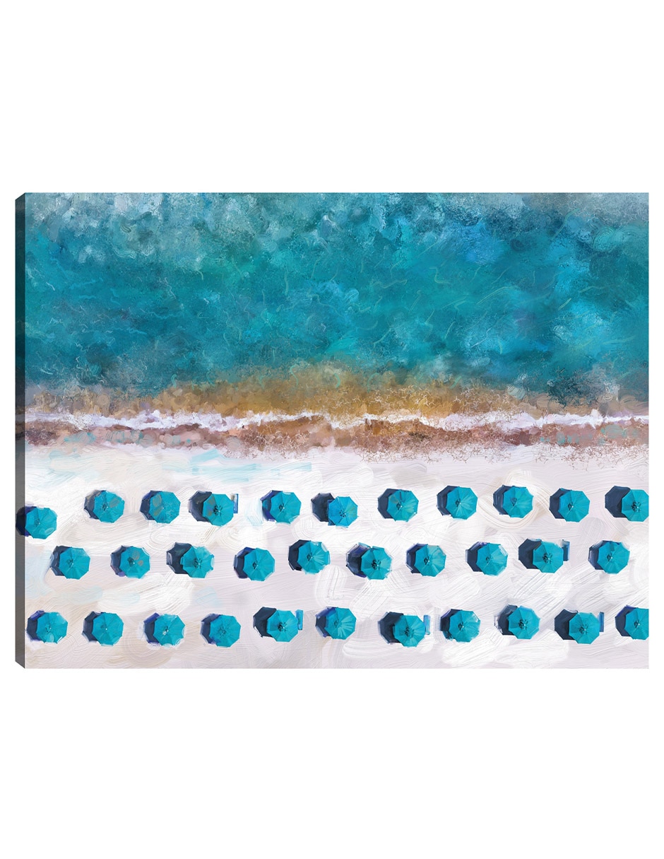 Cuadro decorativo técnica mixta Playas Cuadro decorativo técnica mixta Playas