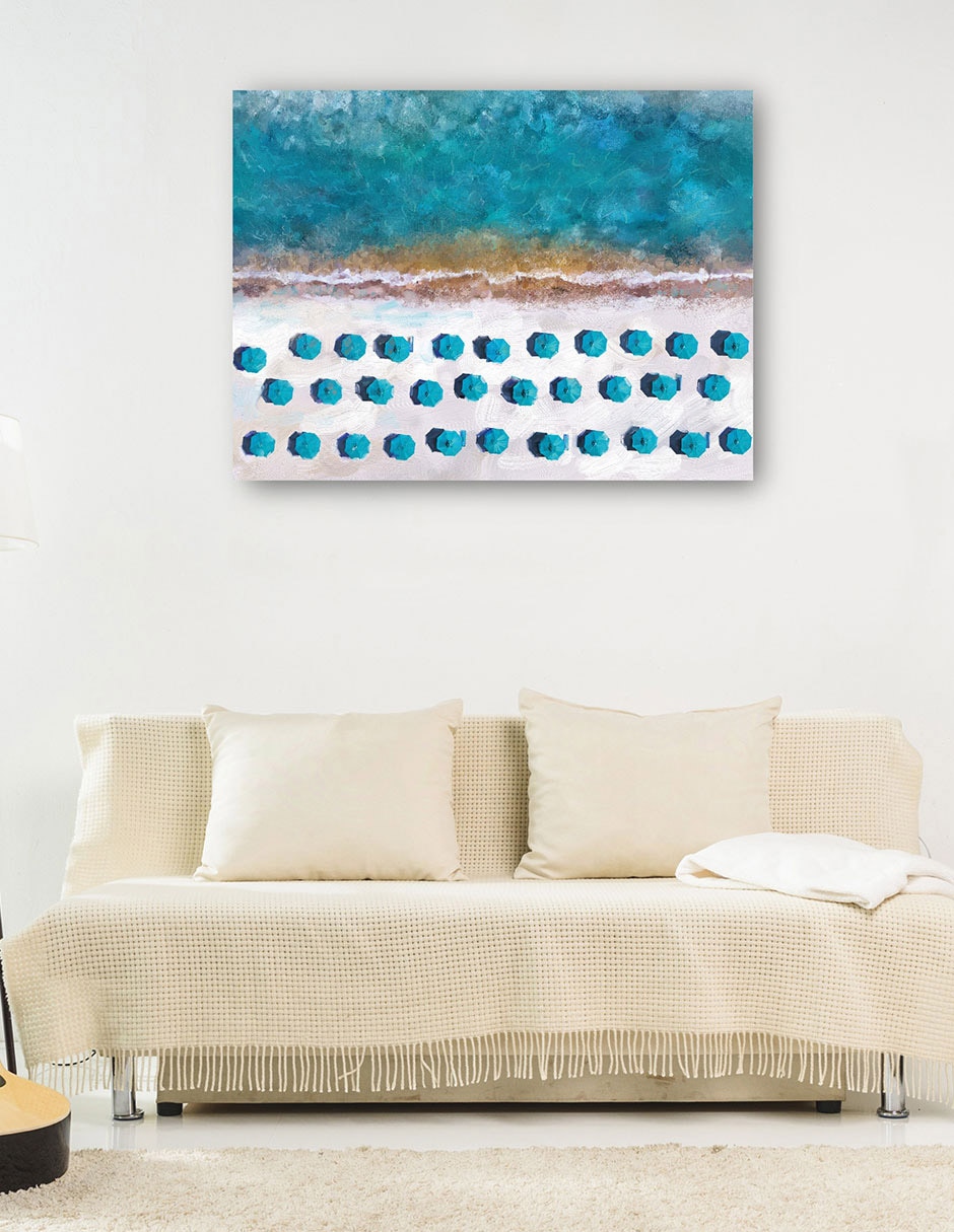 Cuadro decorativo técnica mixta Playas 6