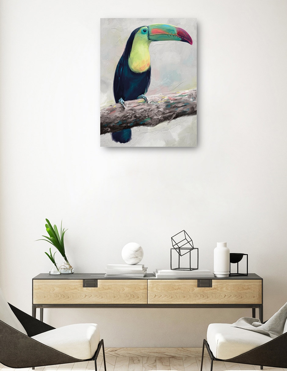 Cuadro decorativo técnica mixta Vida Silvestre 4