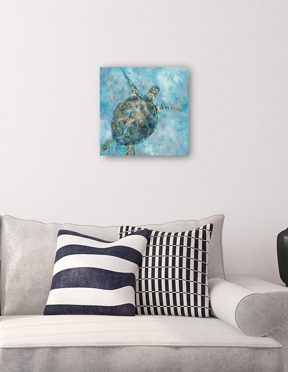 Cuadro decorativo técnica mixta Animales Marinos 5