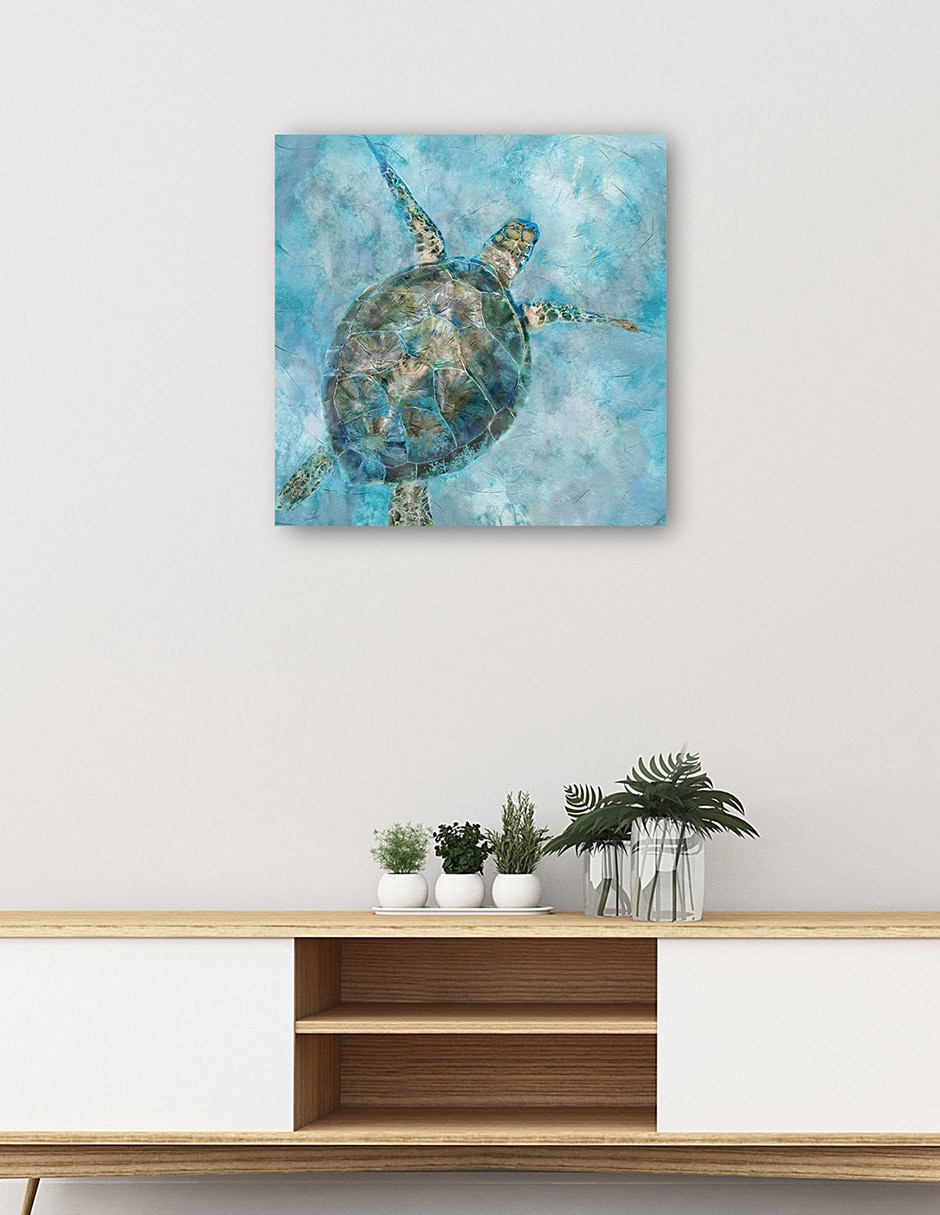 Cuadro decorativo técnica mixta Animales Marinos 6