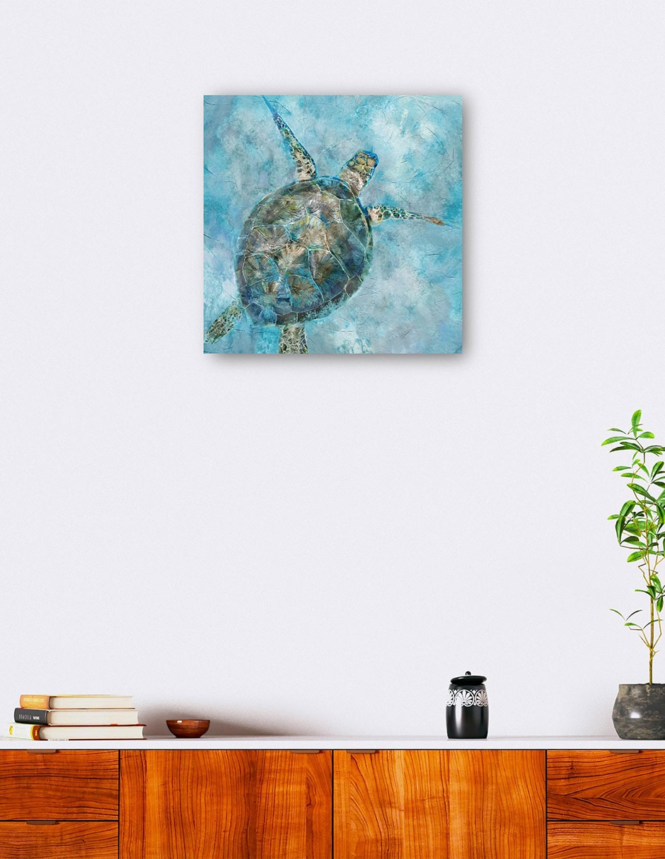 Cuadro decorativo técnica mixta Animales Marinos 7