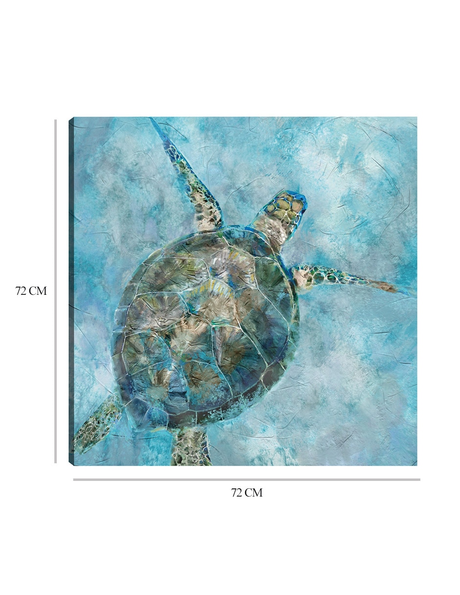 Cuadro decorativo técnica mixta Animales Marinos 2