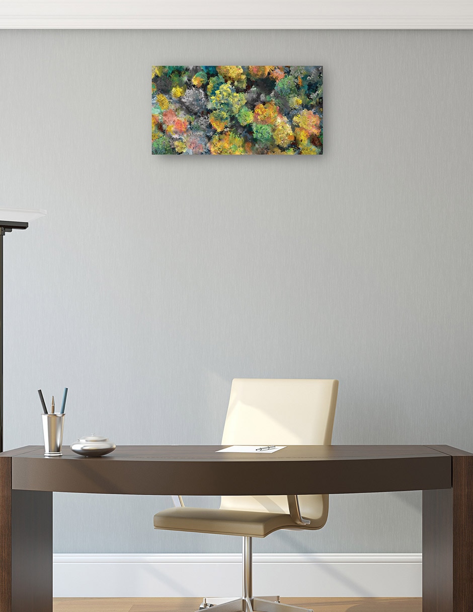 Cuadro decorativo técnica mixta Primavera 4