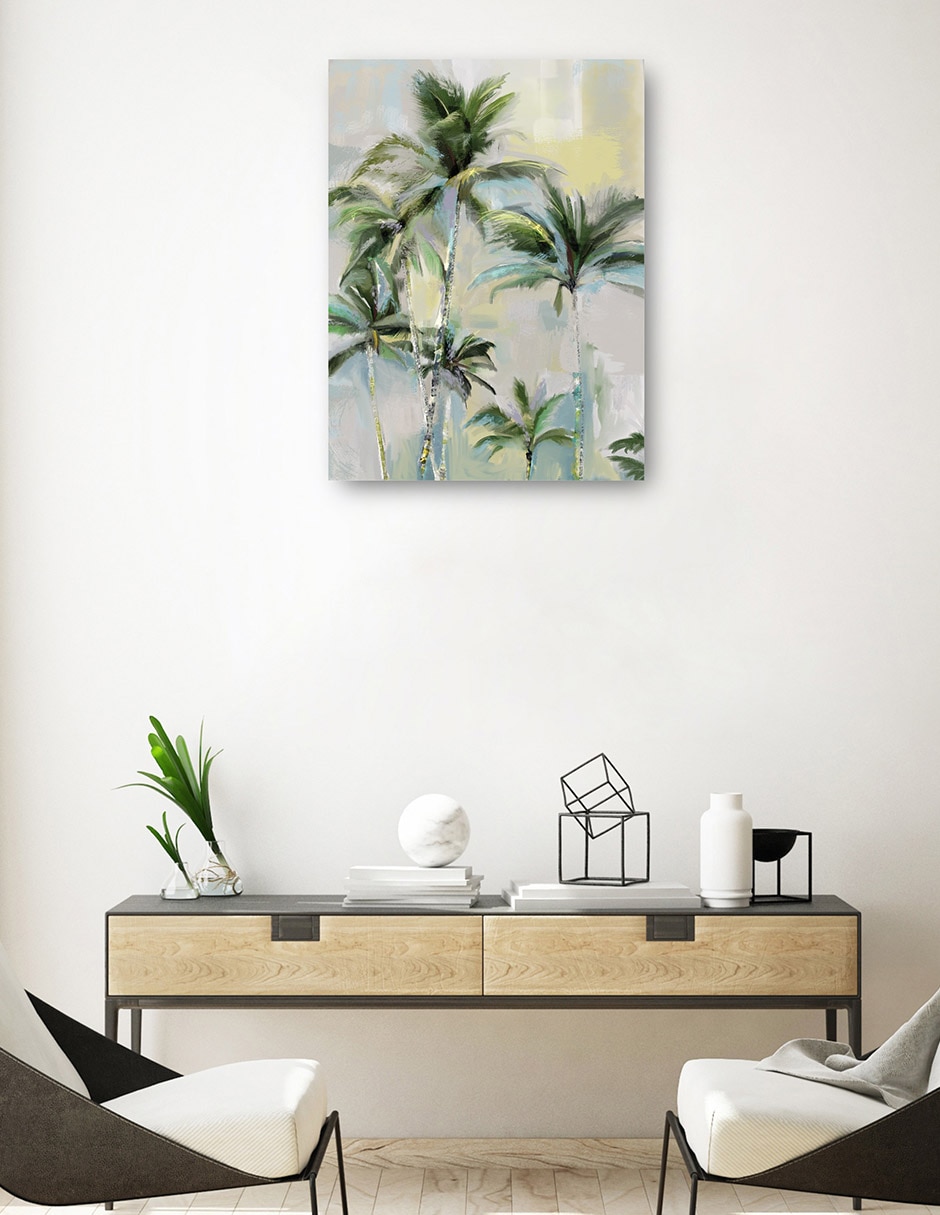 Cuadro decorativo técnica mixta Trópico 4