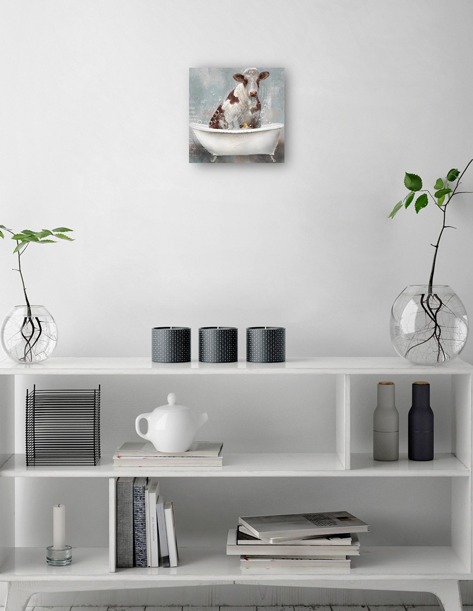 Cuadro decorativo técnica mixta Lugares 3