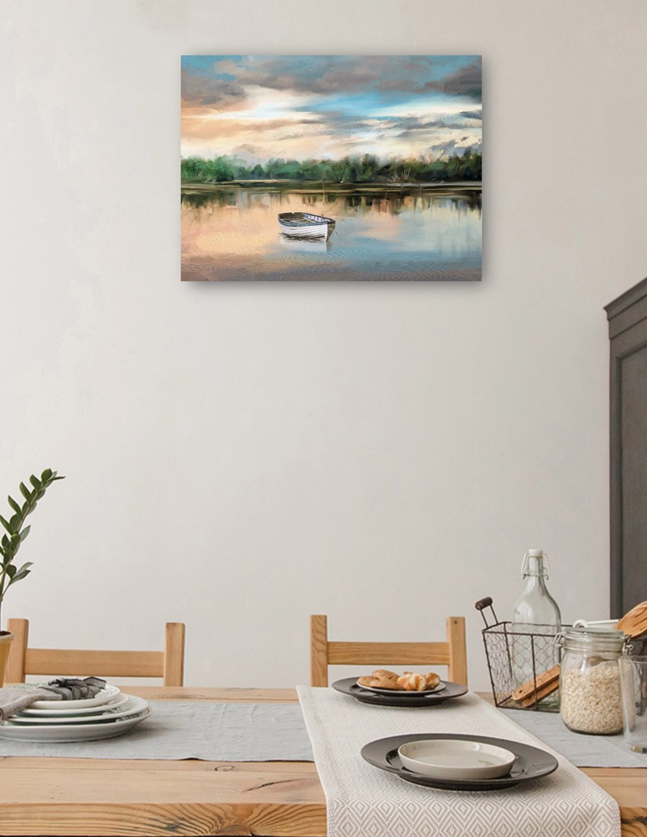 Cuadro decorativo técnica mixta Lagos 4