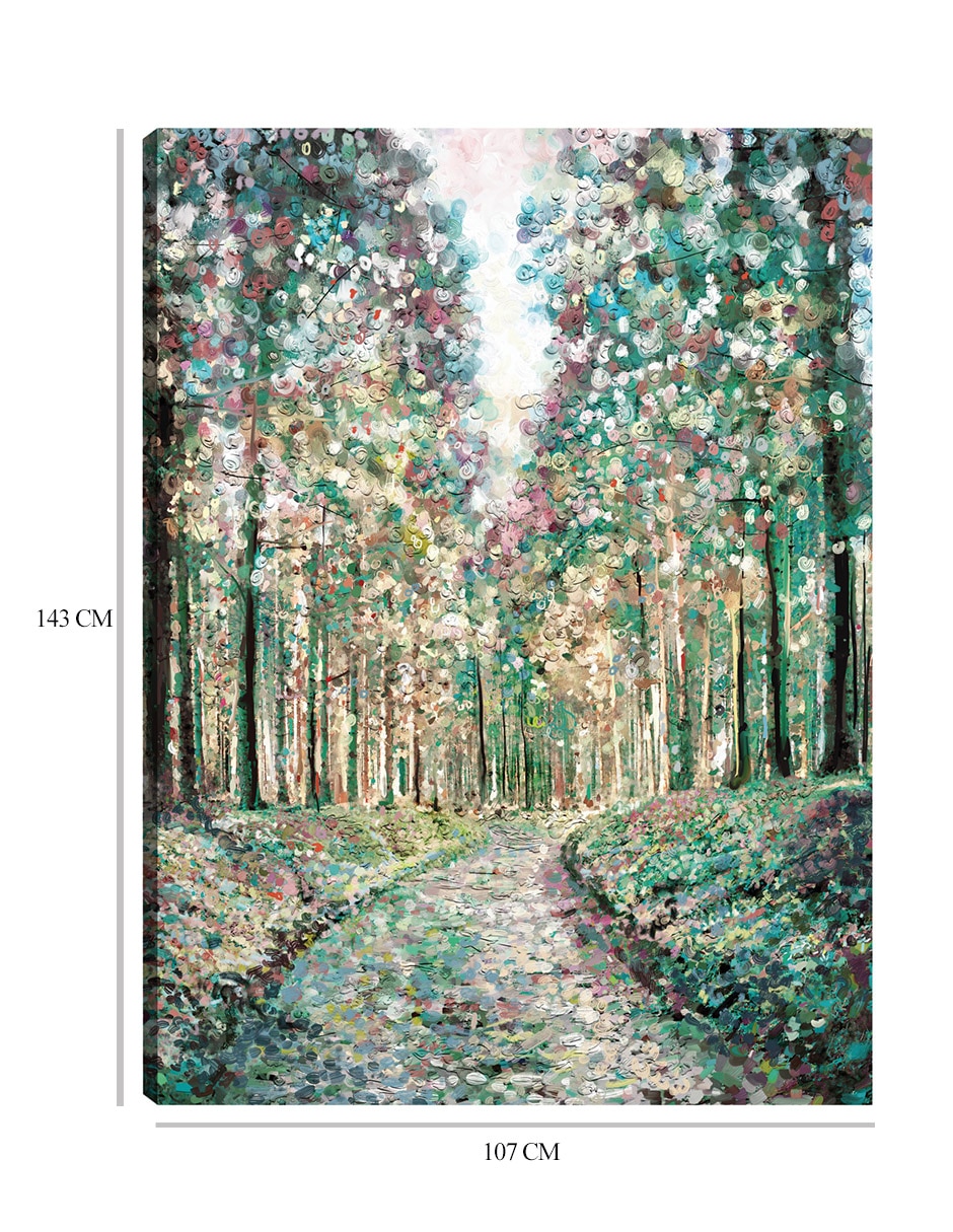 Cuadro decorativo técnica mixta Bosques 2