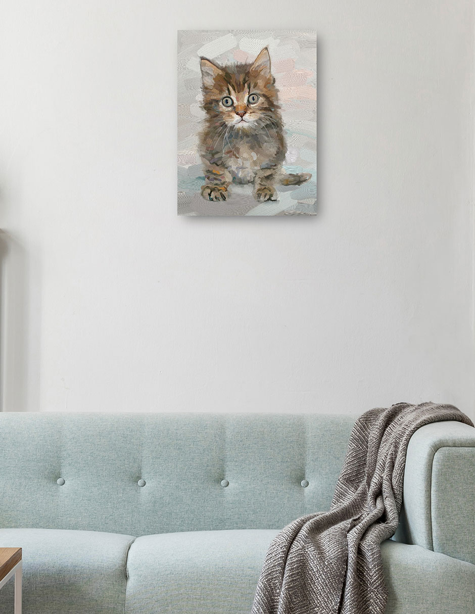 Cuadro decorativo técnica mixta Animales Domésticos 2