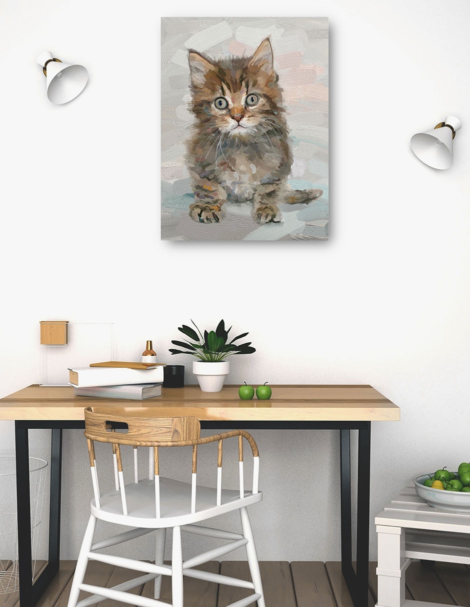 Cuadro decorativo técnica mixta Animales Domésticos 4