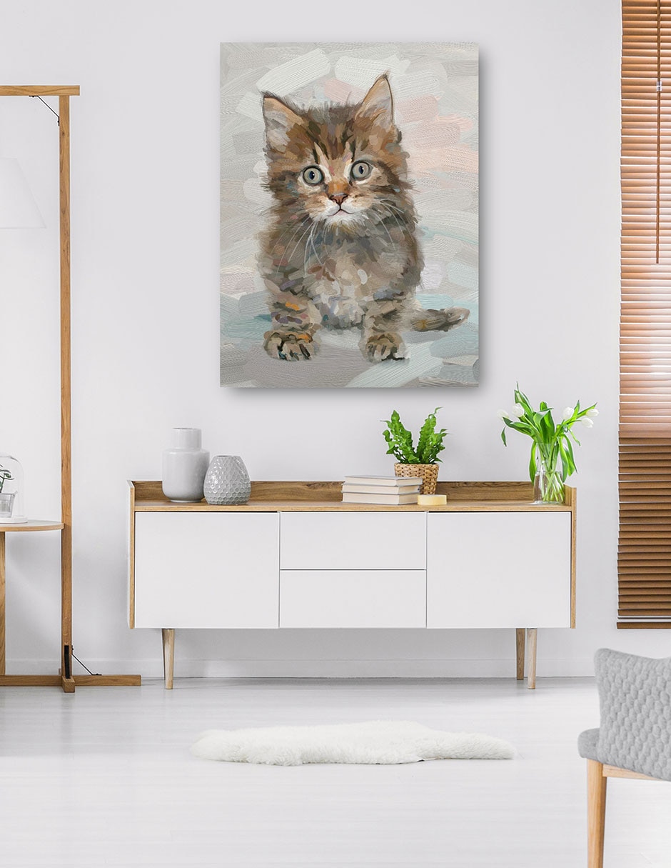 Cuadro decorativo técnica mixta Animales Domésticos 6
