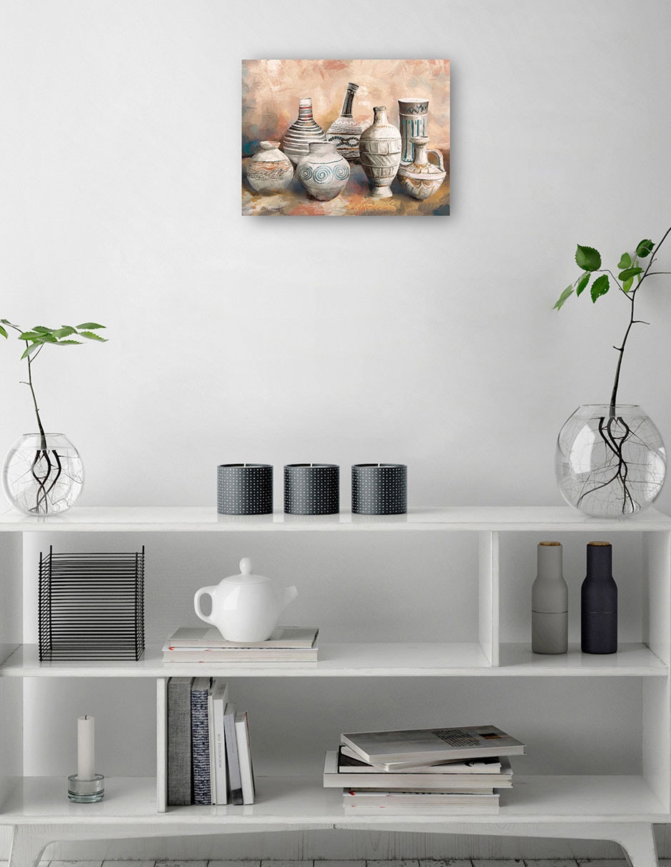 Cuadro decorativo técnica mixta Girasoles 3