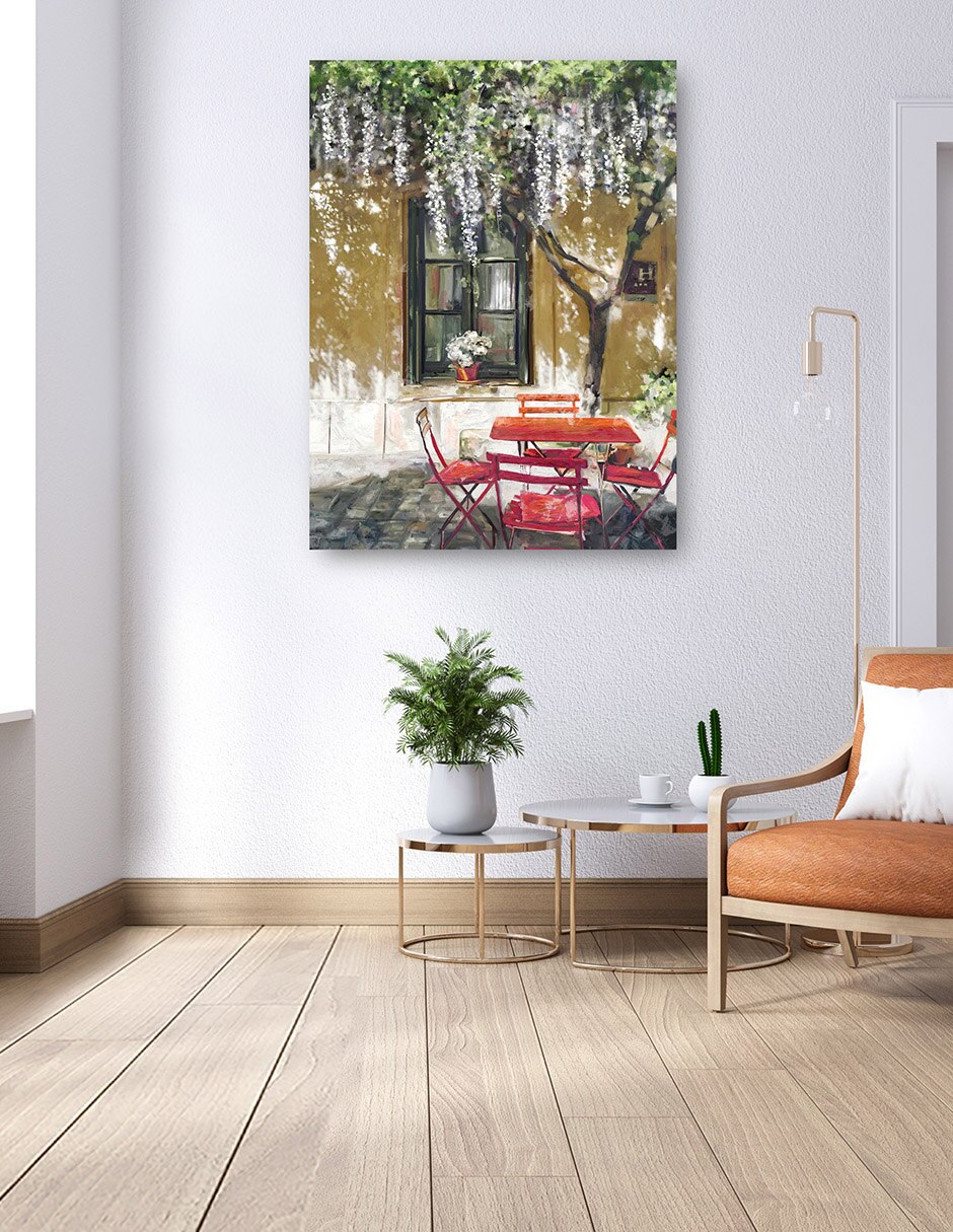 Cuadro decorativo técnica mixta Lugares 6