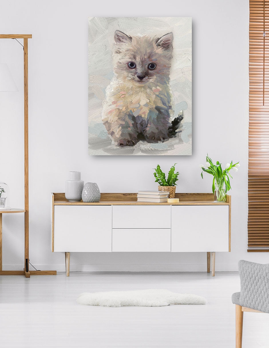 Cuadro decorativo técnica mixta Animales Domésticos 7