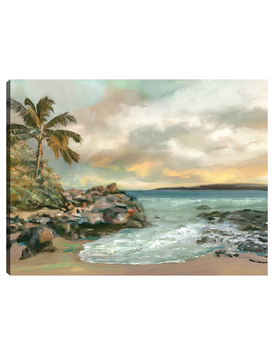 Cuadro decorativo técnica mixta Playas