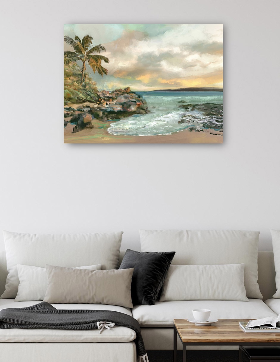 Cuadro decorativo técnica mixta Playas 6
