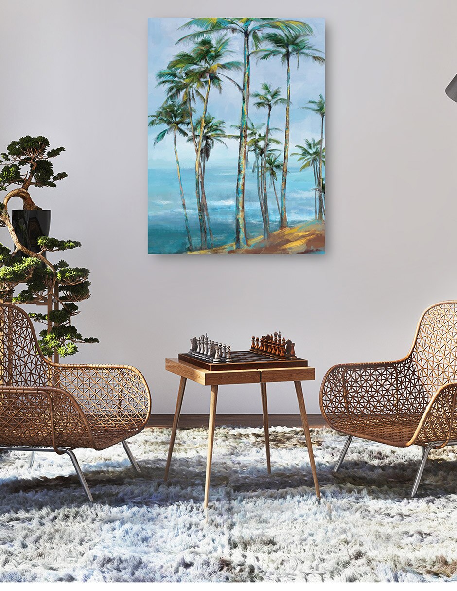 Cuadro decorativo técnica mixta Trópico 6