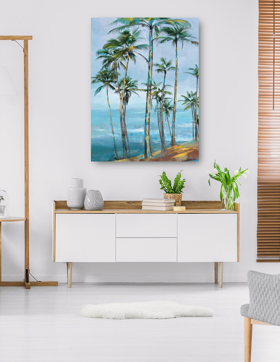 Cuadro decorativo técnica mixta Trópico 7