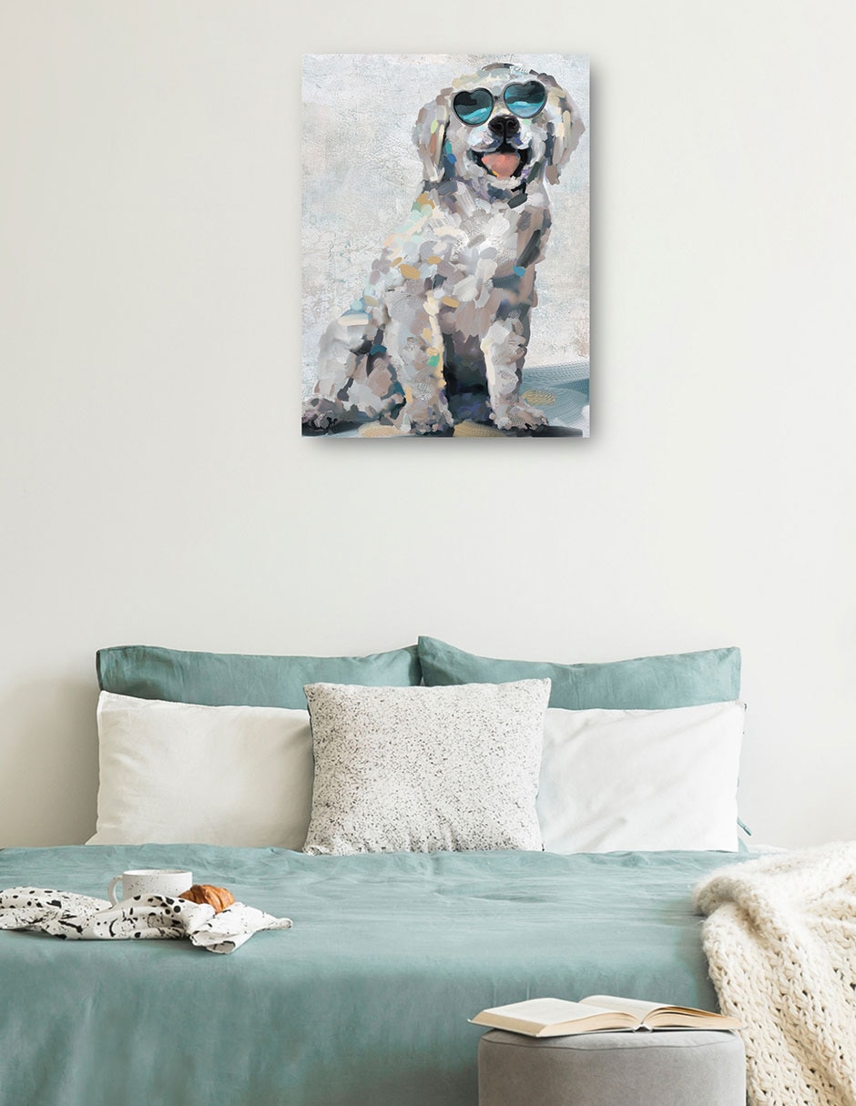 Cuadro decorativo técnica mixta Animales Domésticos 4