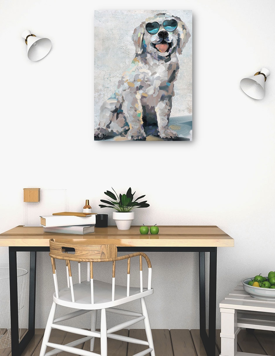 Cuadro decorativo técnica mixta Animales Domésticos 5