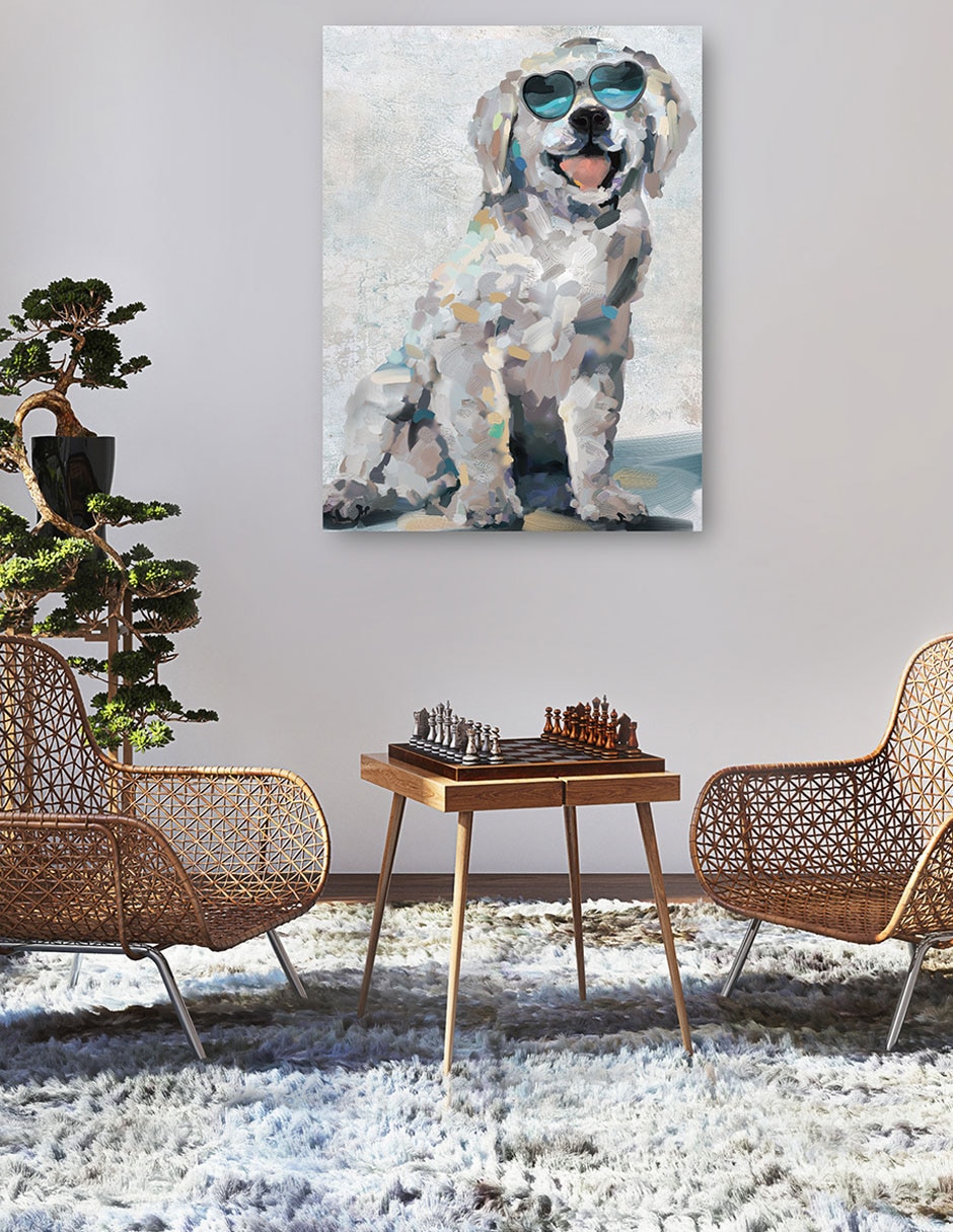 Cuadro decorativo técnica mixta Animales Domésticos 6