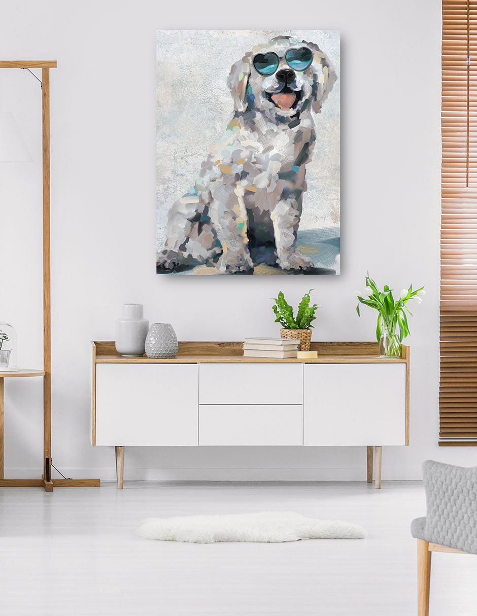 Cuadro decorativo técnica mixta Animales Domésticos 7