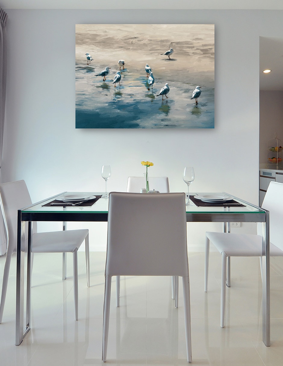 Cuadro decorativo técnica mixta Aves Silvestres 7