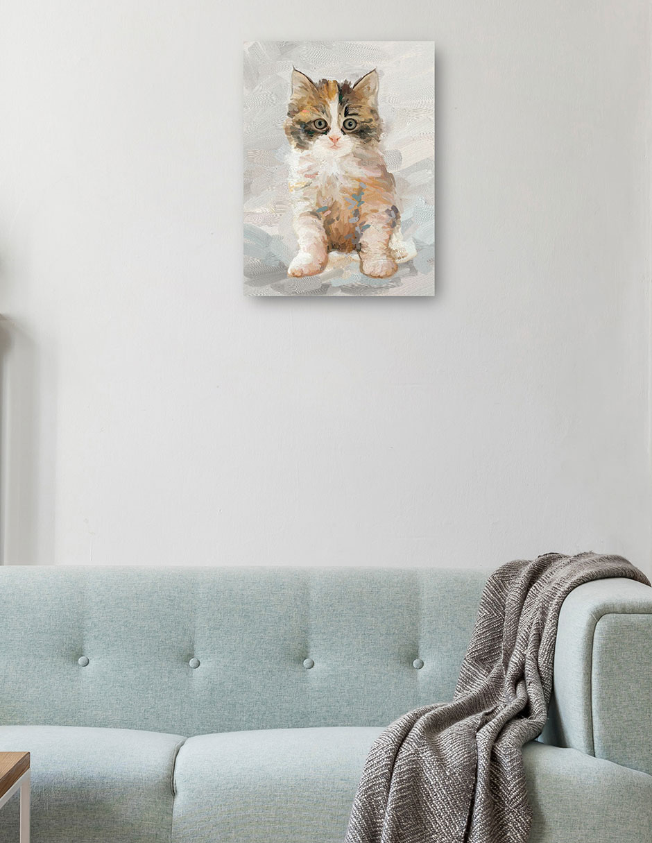 Cuadro decorativo técnica mixta Animales Domésticos 3