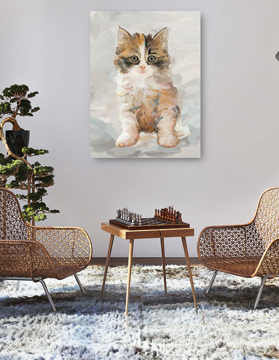 Cuadro decorativo técnica mixta Animales Domésticos 6