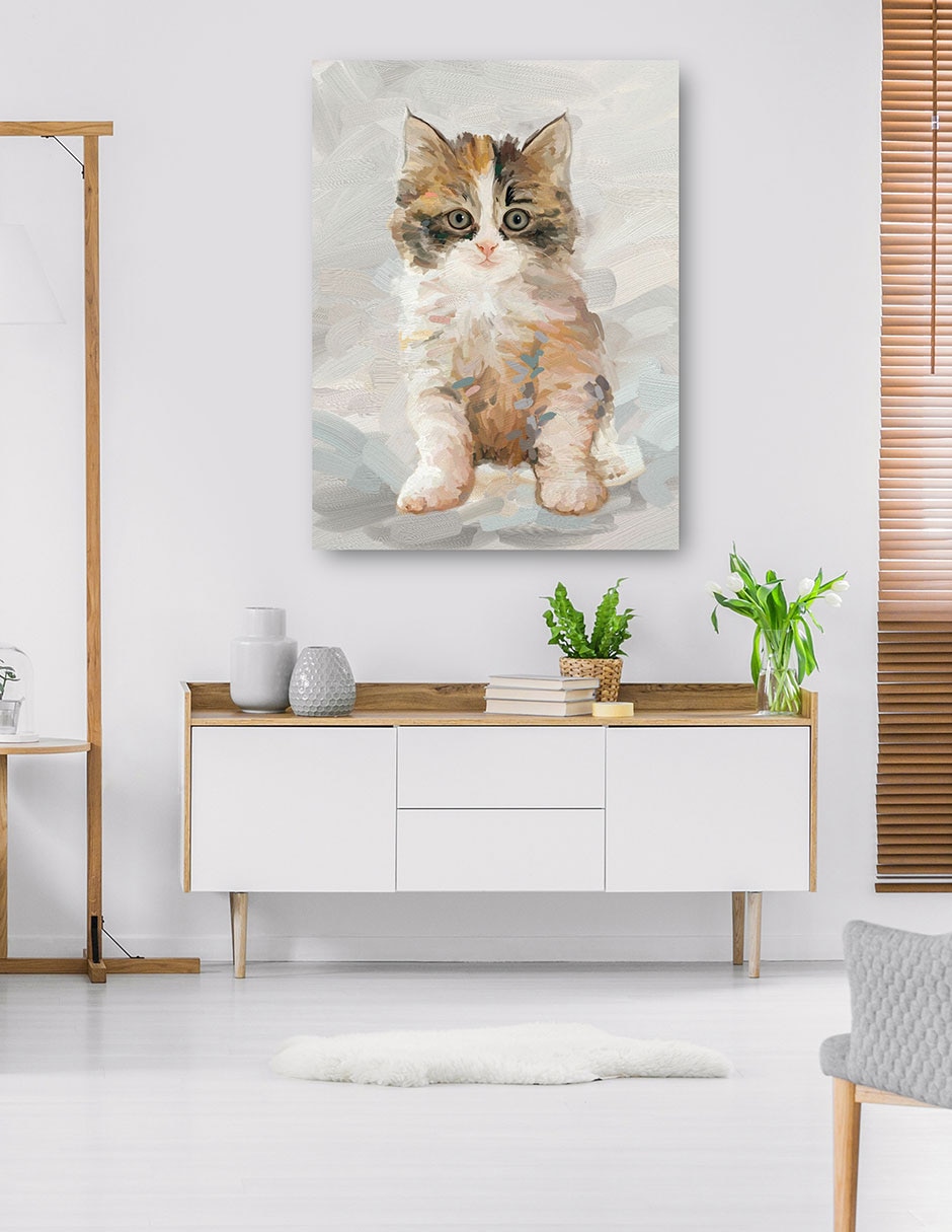Cuadro decorativo técnica mixta Animales Domésticos 7
