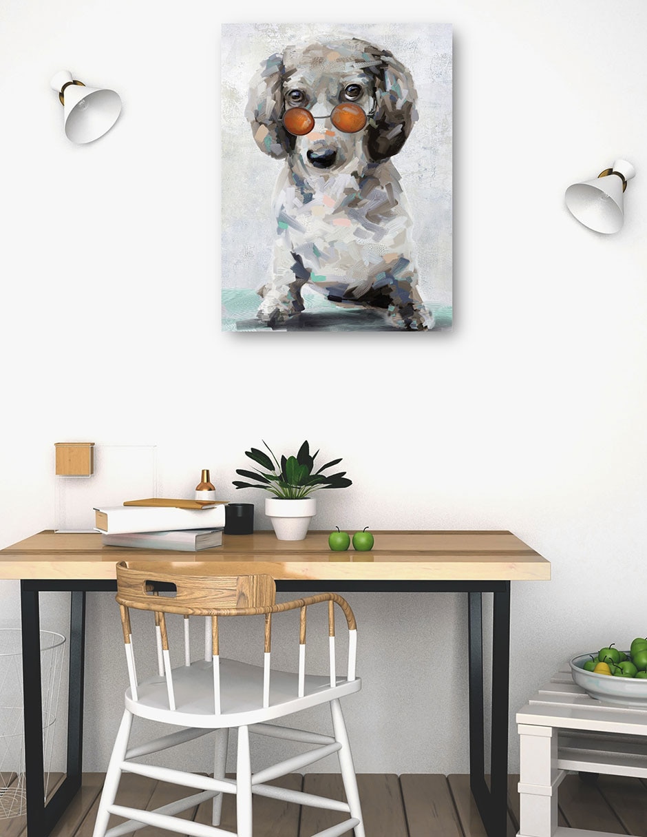 Cuadro decorativo técnica mixta Animales Domésticos 4