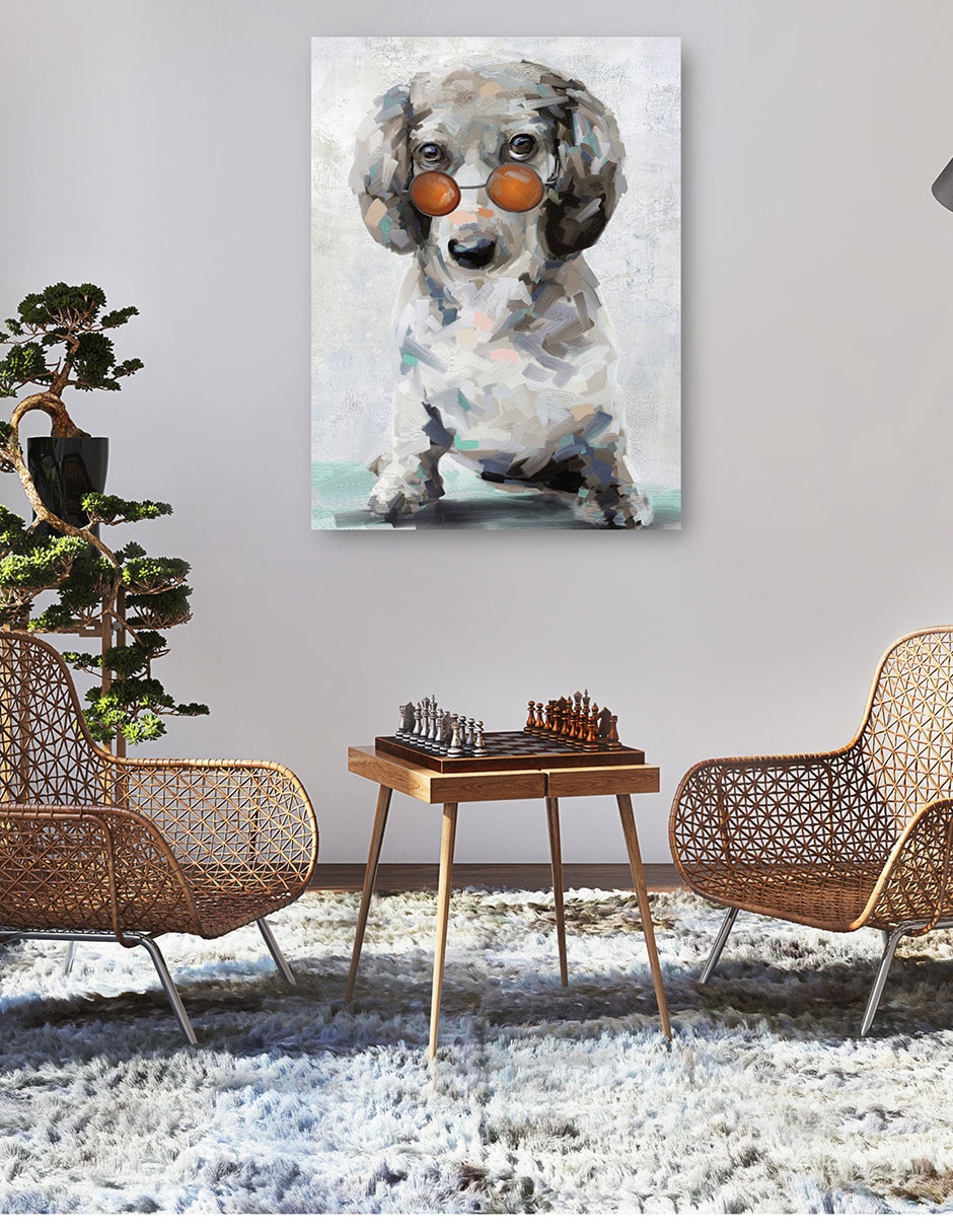 Cuadro decorativo técnica mixta Animales Domésticos 5